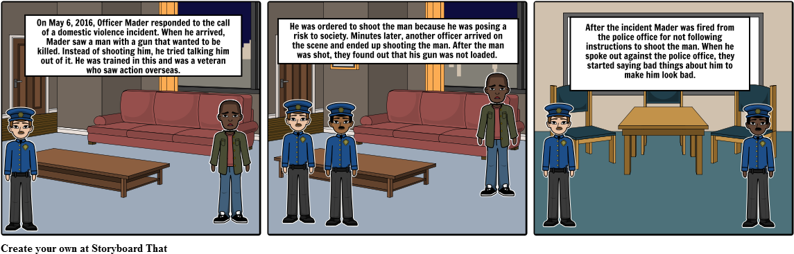 Police Officer Fired - Cartoon (1164x385), Png Download