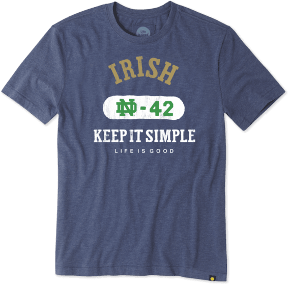 Men's Notre Dame Irish Cool Tee - West Virginia Vs Virginia Tech Funny (570x570), Png Download