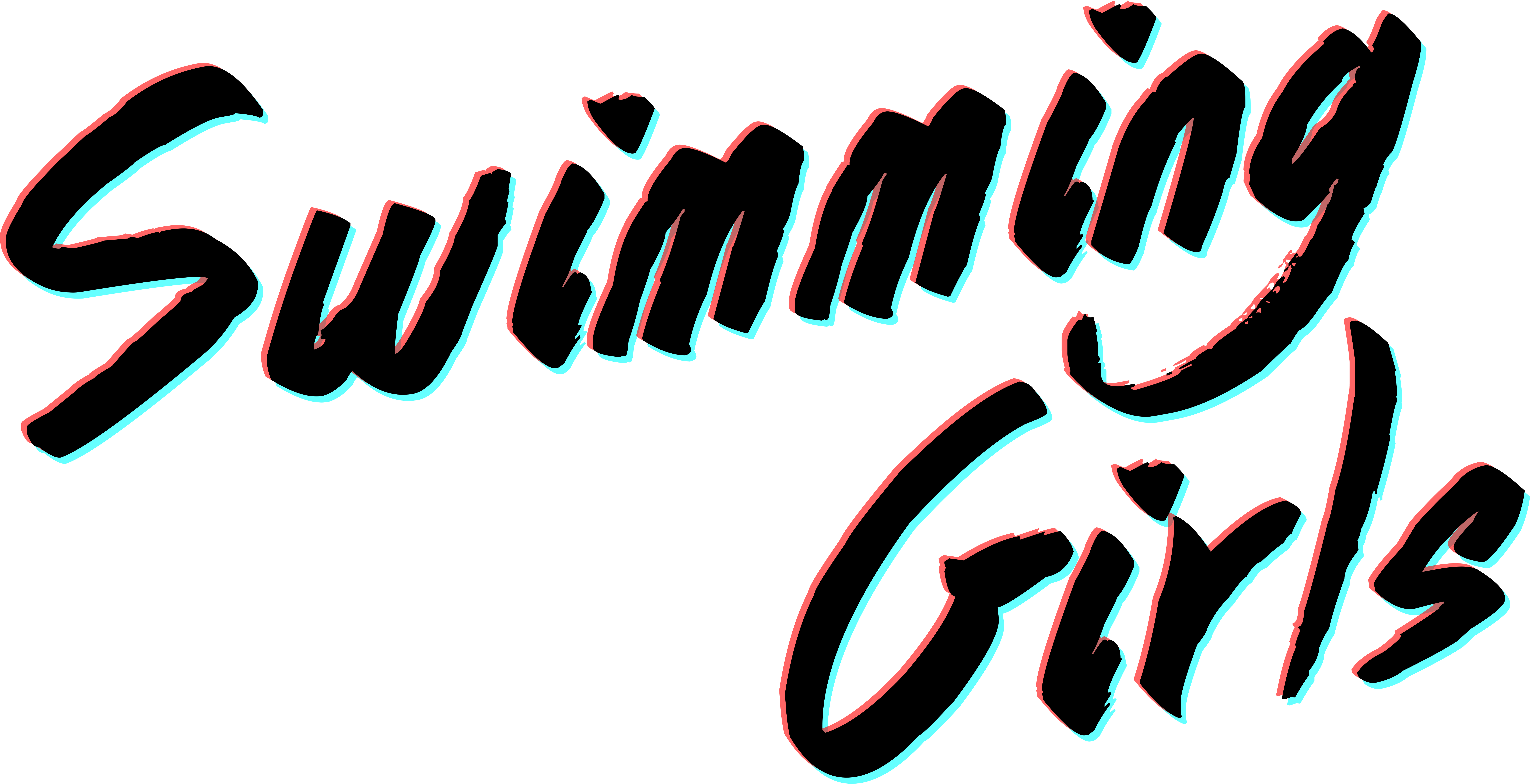Swimming Girls Logo (8961x6336), Png Download