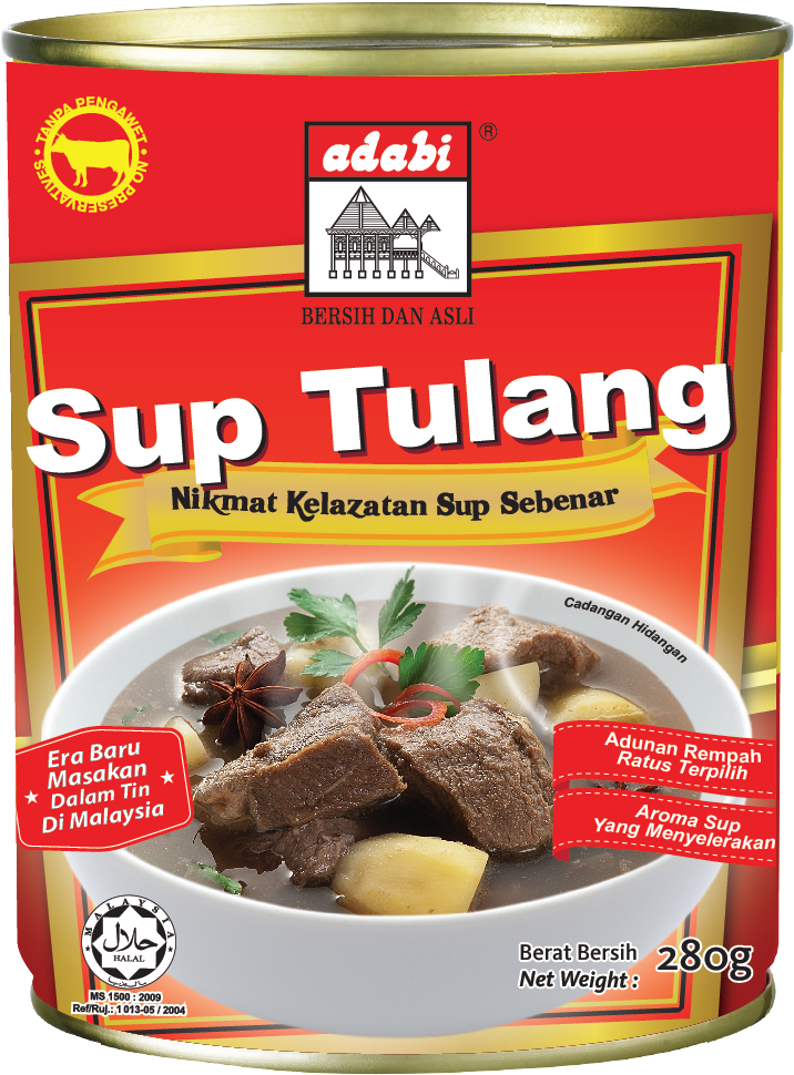 Sup Tulang Adabi Canned Foods, Canning, Preserve - Adabi Canned Food (771x982), Png Download