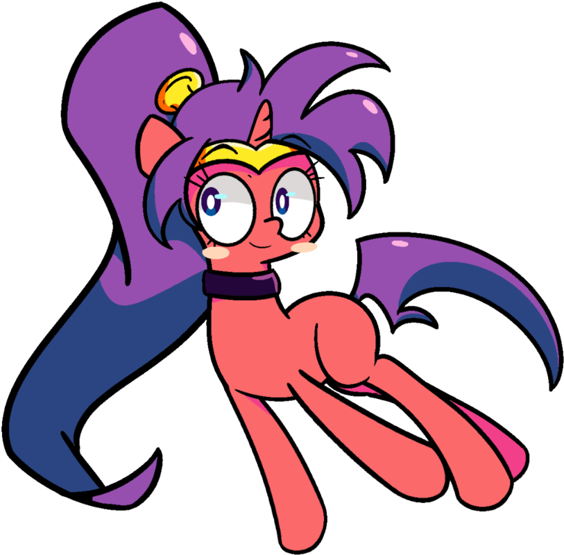 Turtlefarminguy, Blushing, Ponified, Safe, Shantae, - Cartoon (1024x1024), Png Download