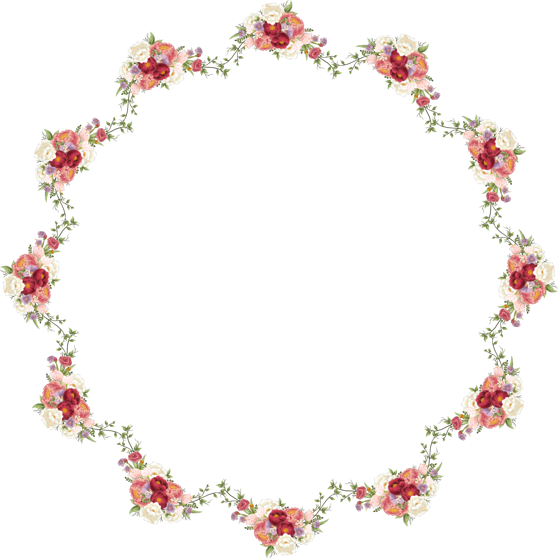 Big Image - Floral Design (2364x2363), Png Download