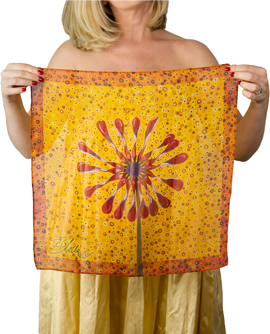 Gifts For Her Playful Silk Square Scarf Bandana African - Silk (1200x1100), Png Download