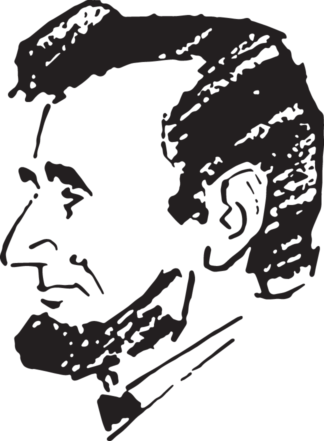 President Abraham Lincoln - Art Test (648x882), Png Download
