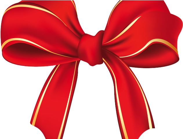Christmas Ribbon Clipart Florida - Red Bow Christmas Png (640x480), Png Download