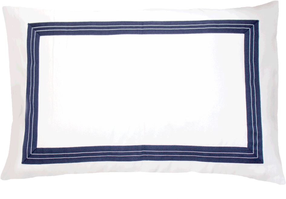 Shop Bandhini Braids Braid Denim Navy Sham Cushion - Picture Frame (1024x1024), Png Download