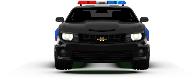 Chevrolet Camaro Ss'10 By Rayquaza - 3d Tuning Police Car Png (1004x373), Png Download