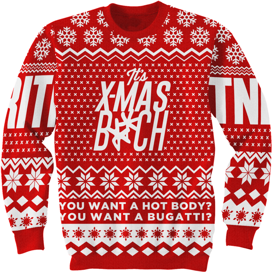 Brs Ps Uglyxmassweater Mockup 2 (1000x1000), Png Download