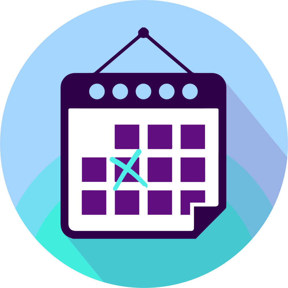 Calendar Icon Transparent - Calendar Symbol Png (1000x1000), Png Download