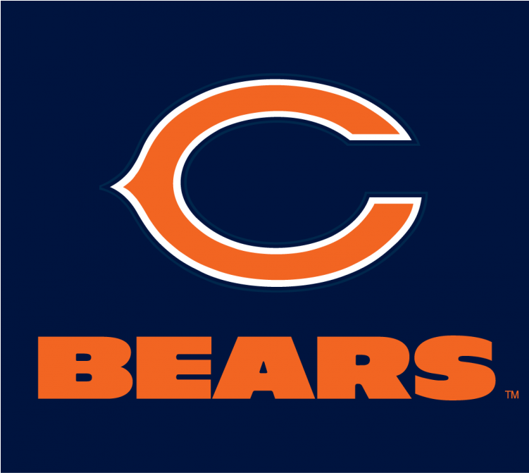 Chicago Bears Iron Ons - Chicago Bears Lettering (750x930), Png Download
