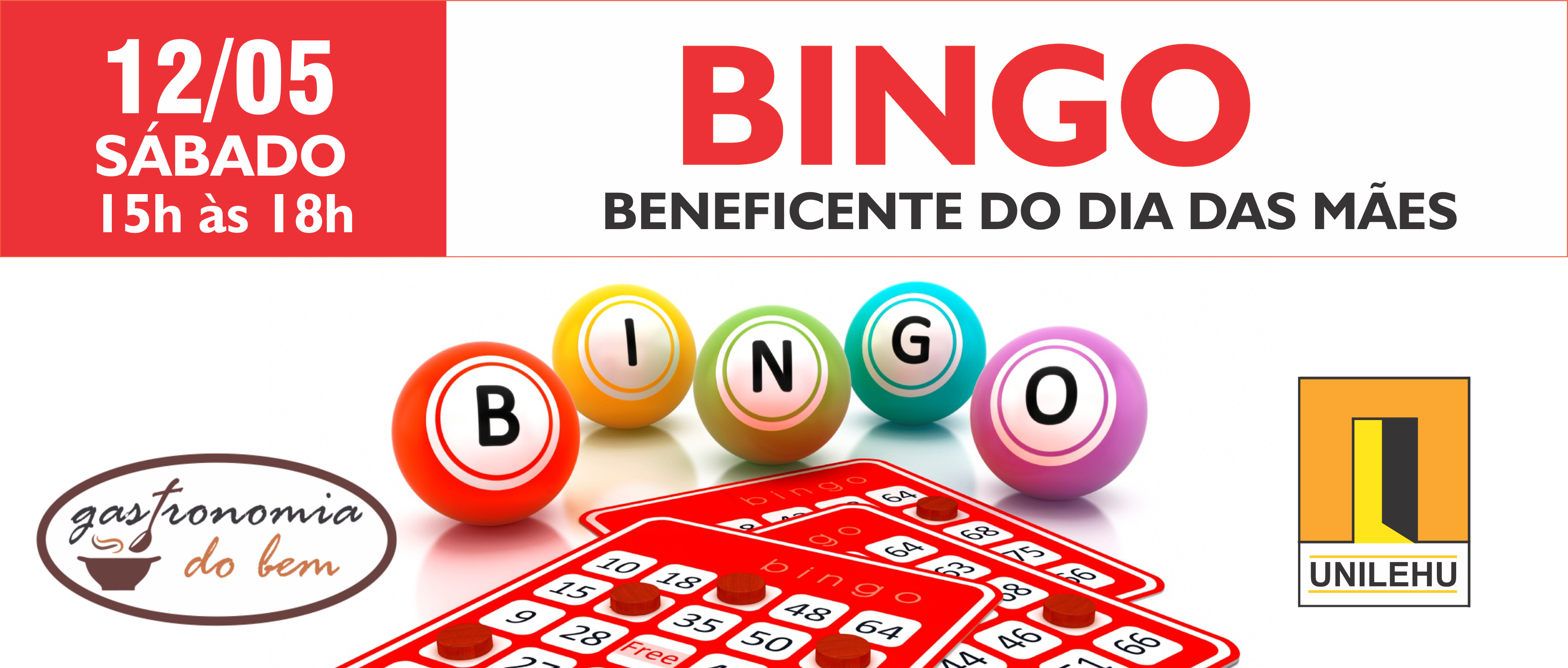 Bingo De Dia Das Mães - Bingo (3492x1487), Png Download