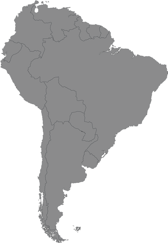 Chile In South America Map (585x800), Png Download