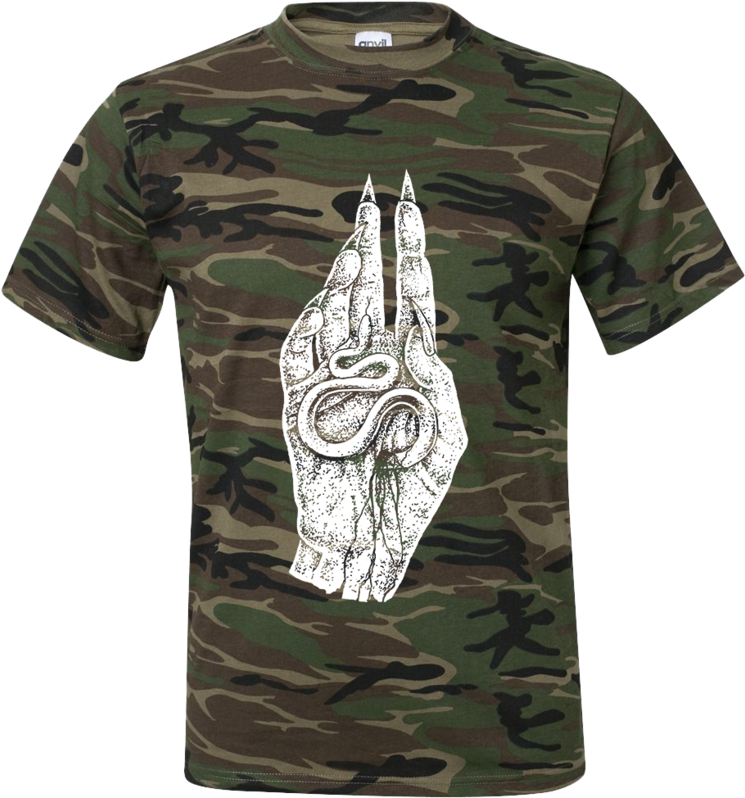 Doom Hand Ss Shirt - Logan Paul Shirt Camo (819x1024), Png Download