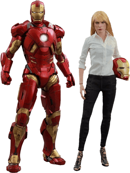 Iron Man - Pepper Potts Hot Toys Mark Ix (600x600), Png Download