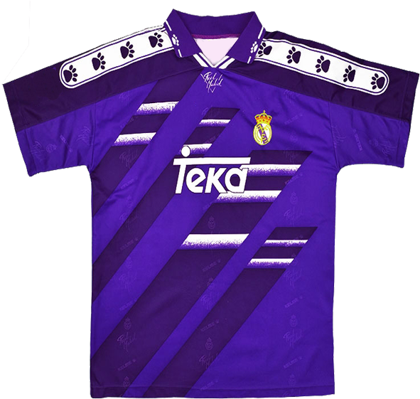 1994-1996 Real Madrid Away Shirt - Real Madrid Kelme (600x600), Png Download