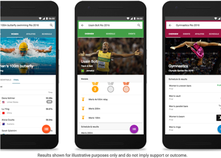 Tech Giants Take Over The 2016 Olympics, Here's What - Rio Olympics Mobile App (770x578), Png Download