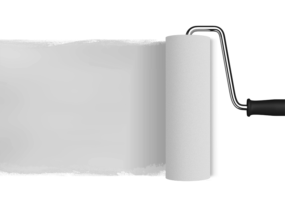 Semi Transparent Paint Roller Made - Paint Roller (1000x750), Png Download