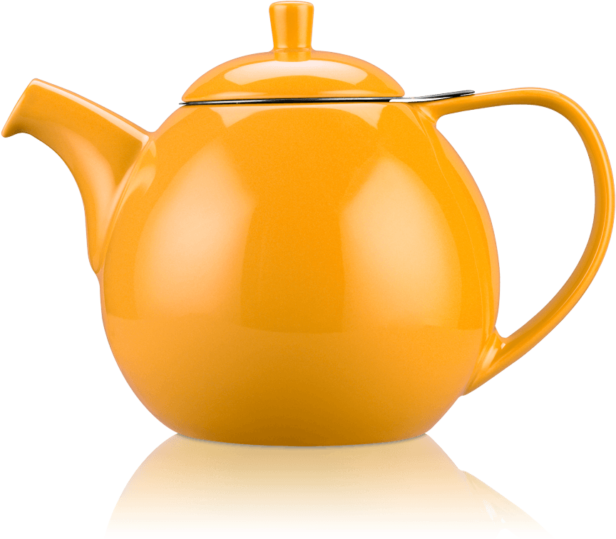 Bright Orange - Théière Kusmi (900x762), Png Download