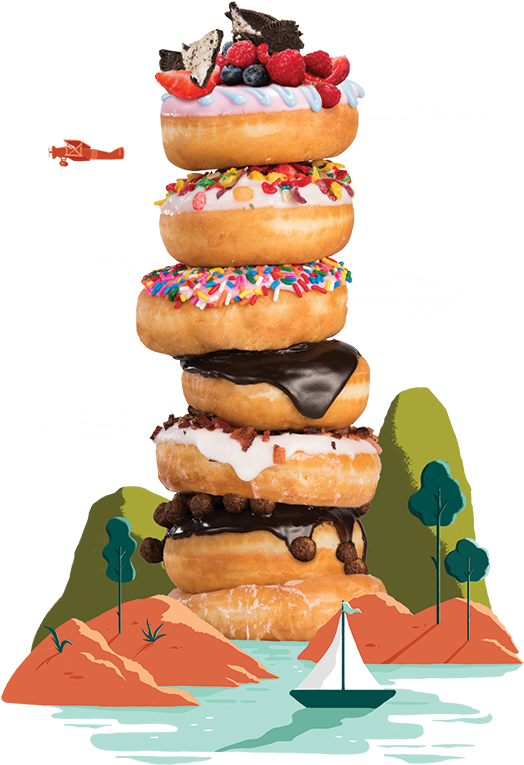 Brunch Favorites Donut Tower - Granite City Lawless Brunch (570x825), Png Download