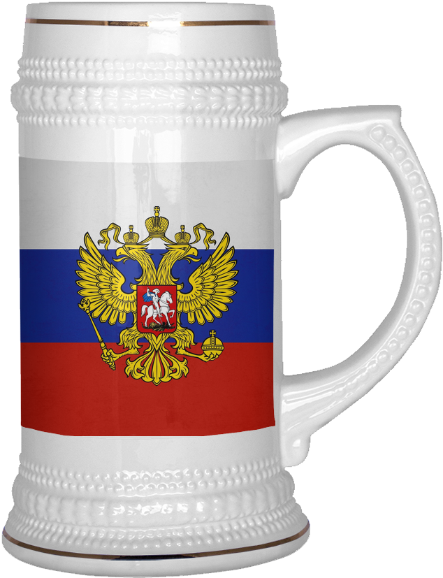 Russian Coat Of Arms 22oz Beer Stein, Beer Mug - Funny Beer Stein (1024x1024), Png Download