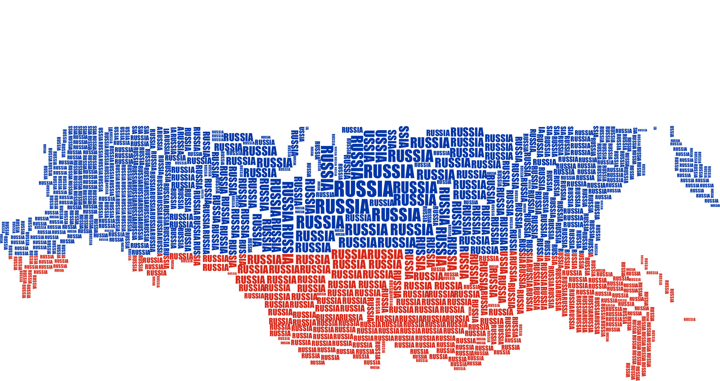 Big Image - Russia Map (2358x1248), Png Download