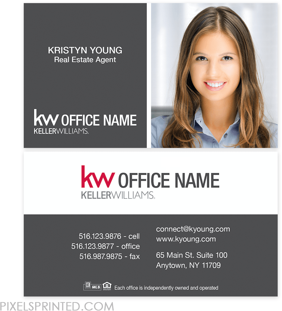Keller Williams Business Cards, Kw Business Cards, - Modern Keller Williams Business Cards (1024x1024), Png Download