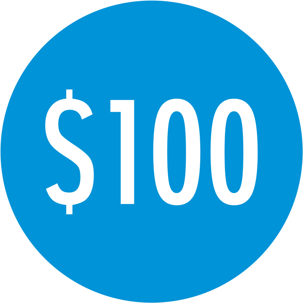 Donate100 Icon - S2n Design (1000x1000), Png Download