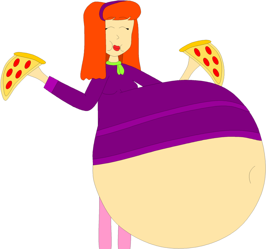 Pizza Stuffing Daphne By Angry - Clipart Of Daphnes (935x854), Png Download