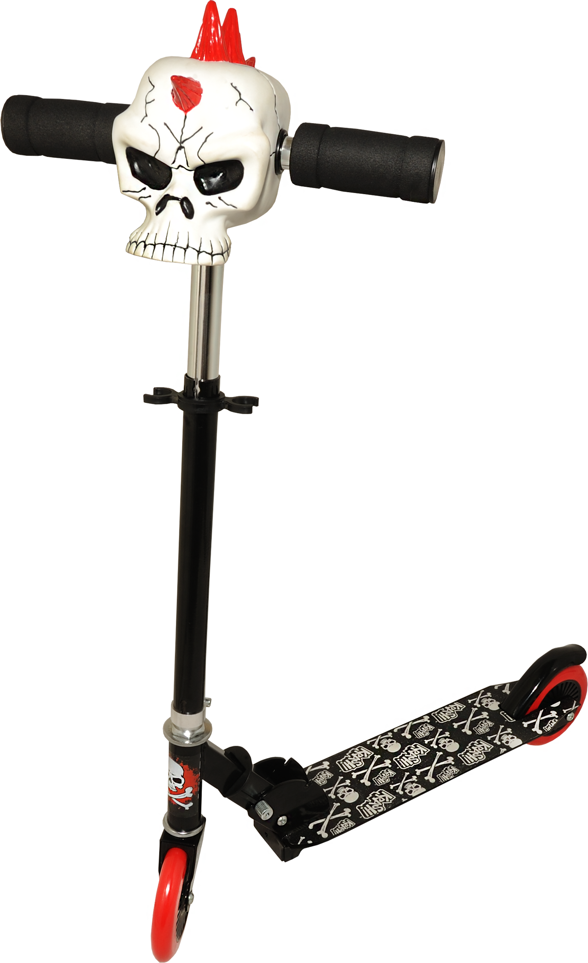 Angry Skull Scooter Kids Fashion, Kick Scooter, Kids - Bone (1200x1965), Png Download