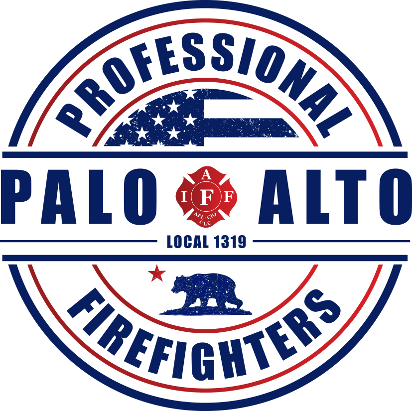 Palo Alto Firefighters - Emblem (827x825), Png Download
