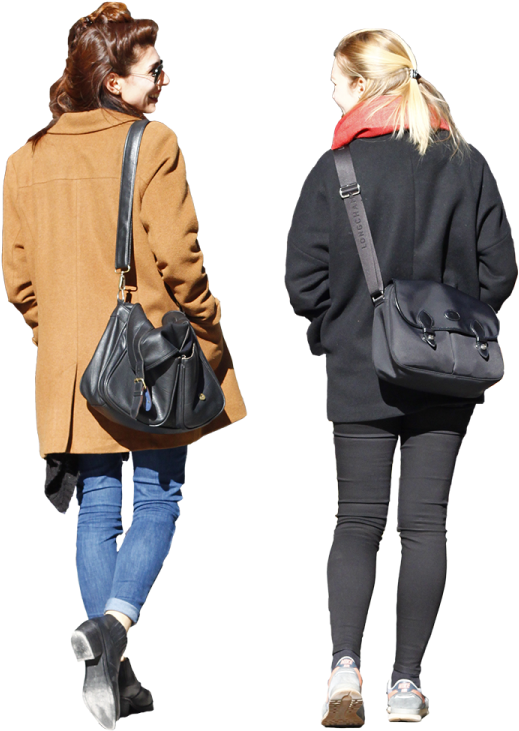 People Walking Away Png - Girl (750x750), Png Download