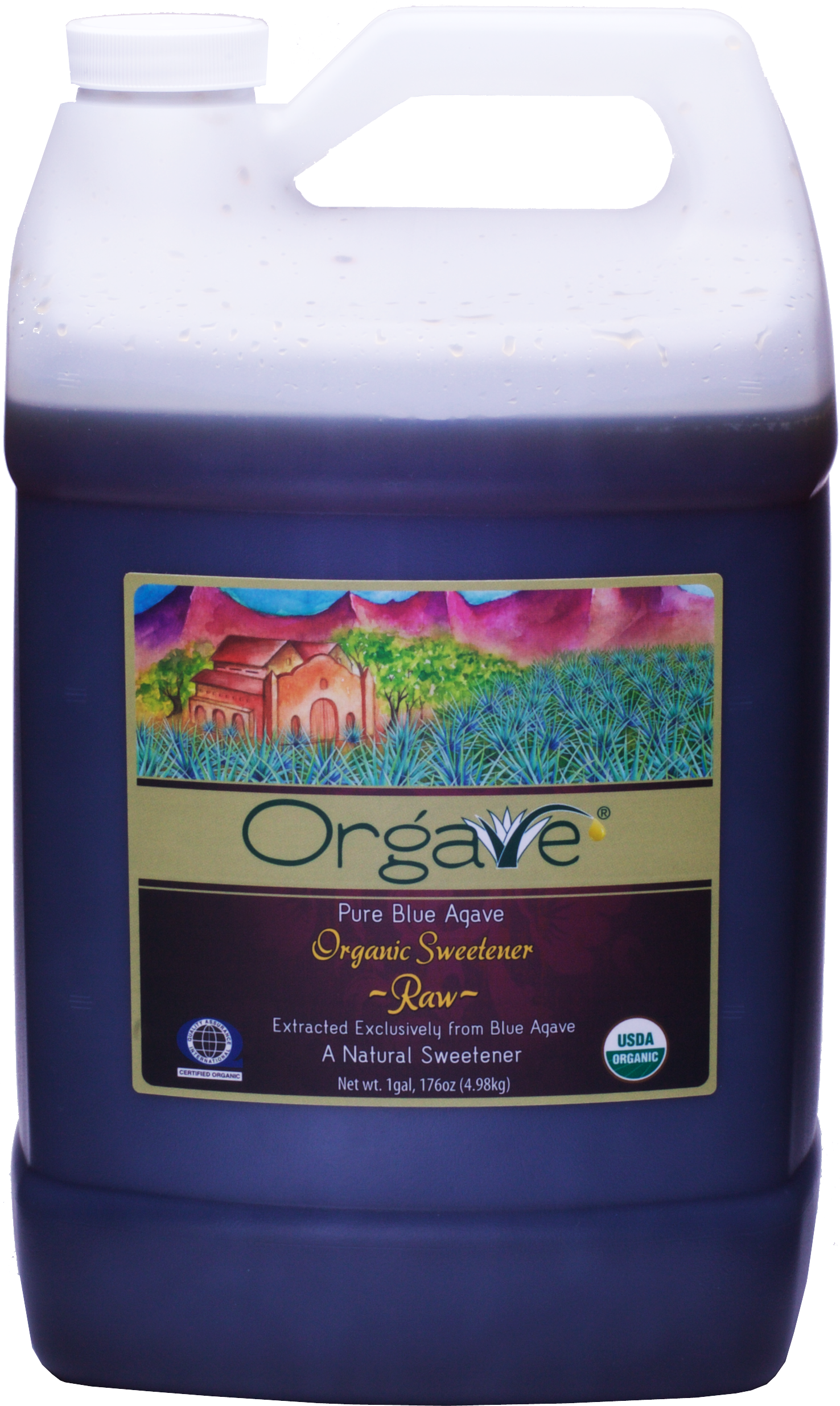 Orgave 100% Blue Agave Organic Syrup - Bison (4464x5041), Png Download