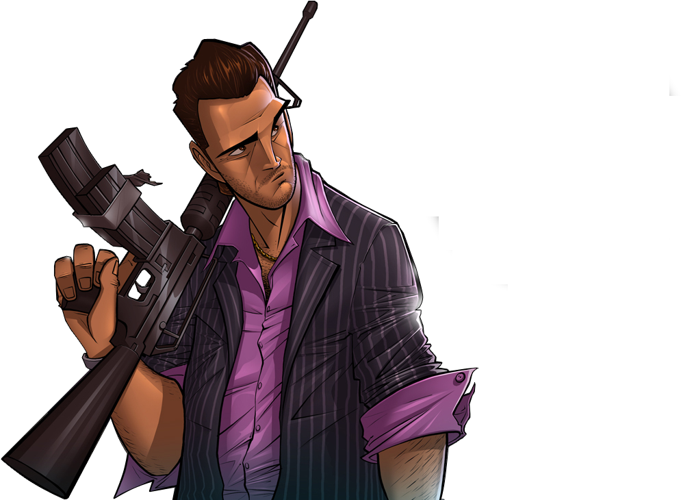 Para Montagem Com Foto Banners Templates E Muitos Relacionado - Gta Vice City Tommy Y Lance (1200x729), Png Download