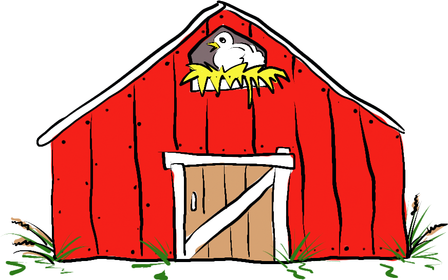 3pig Barn - Cartoon (1152x757), Png Download