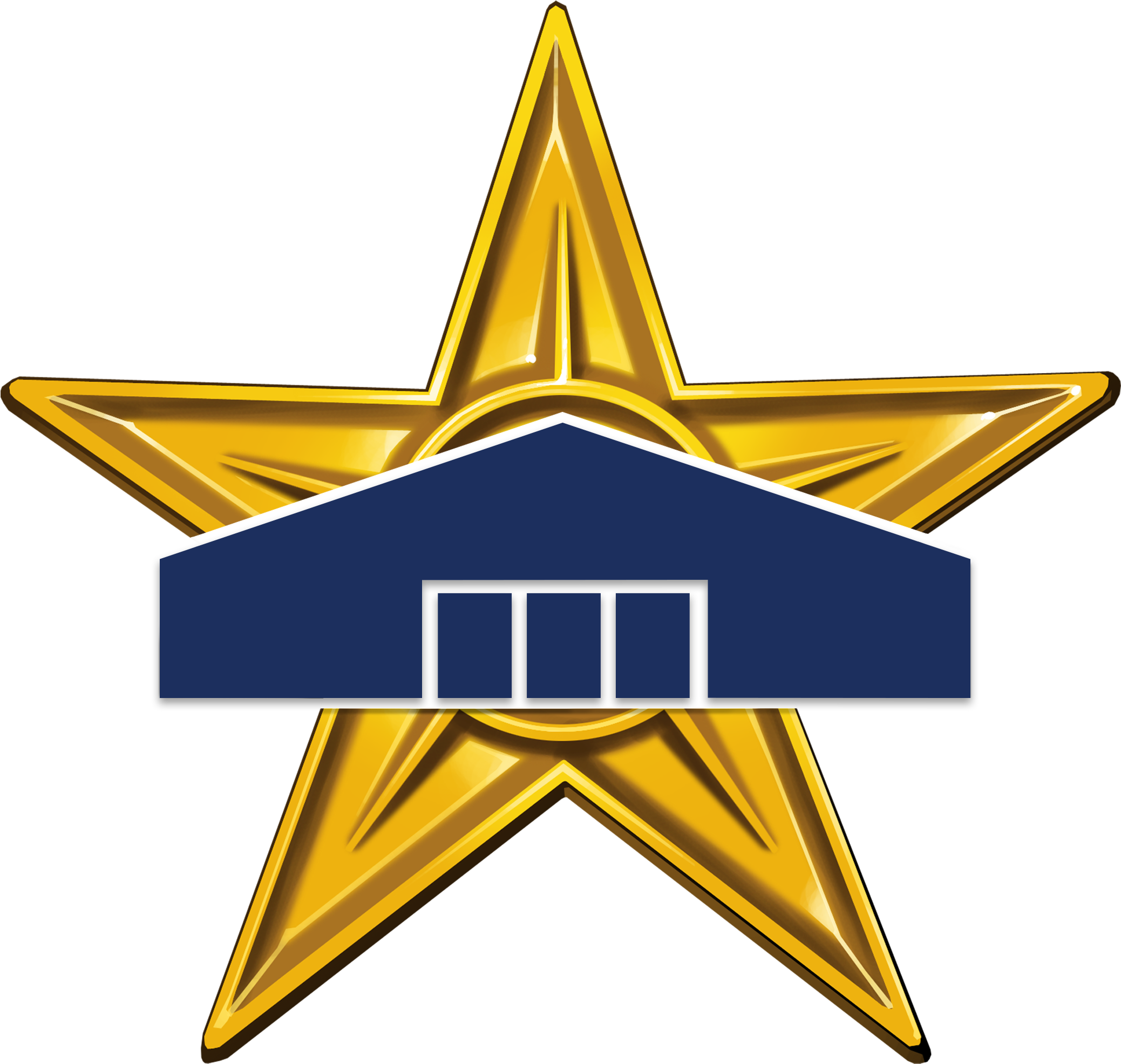 Hbll Barn Star - Gold Clipart Stars (2076x2000), Png Download