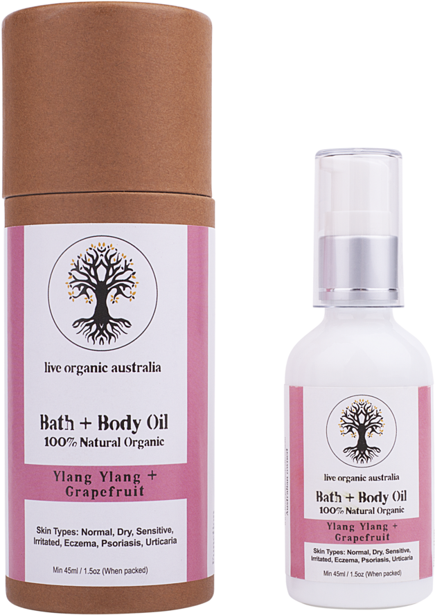 Organic Body Oil-ylang Ylang & Grapefruit (1000x1000), Png Download