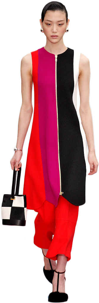 Personmodel At Milan Fashion Week - Girl (634x1024), Png Download