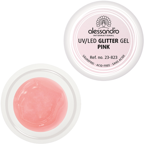 Glitter Gel “pink” - Alessandro (736x460), Png Download