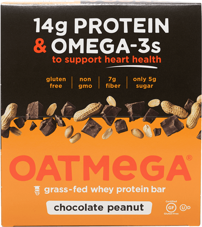 Oatmega Chocolate Peanut Crisp Protein Bar - Flyer (735x1000), Png Download