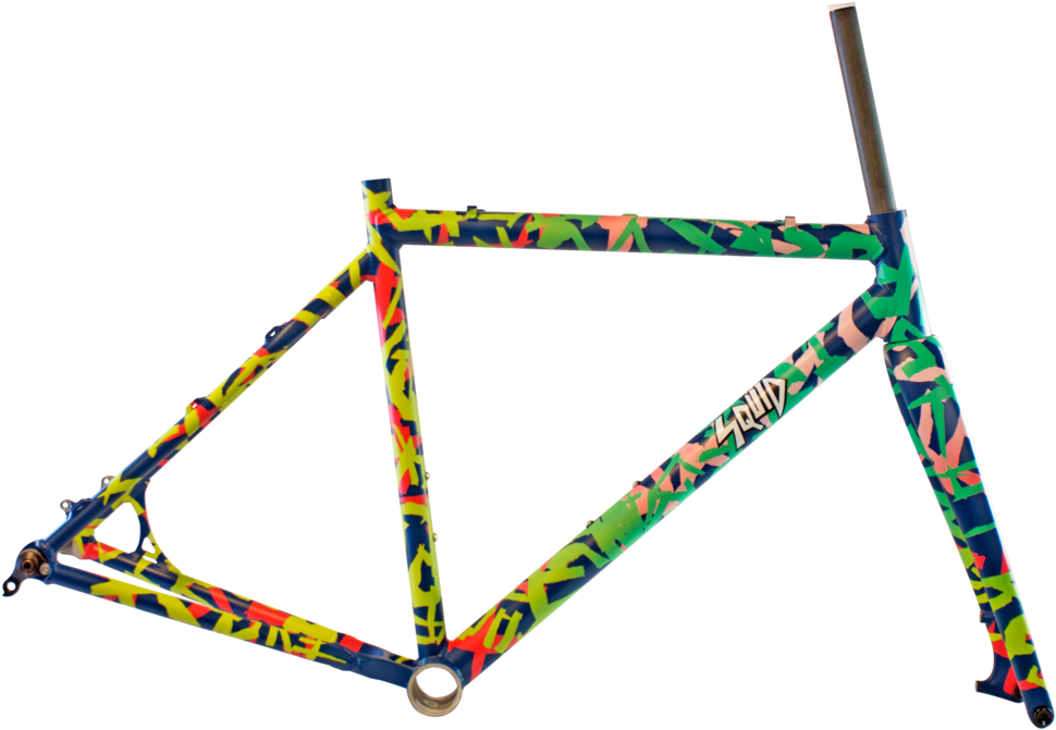 #s00262 Torn Tape Frameset - Fixie Frame (1024x742), Png Download