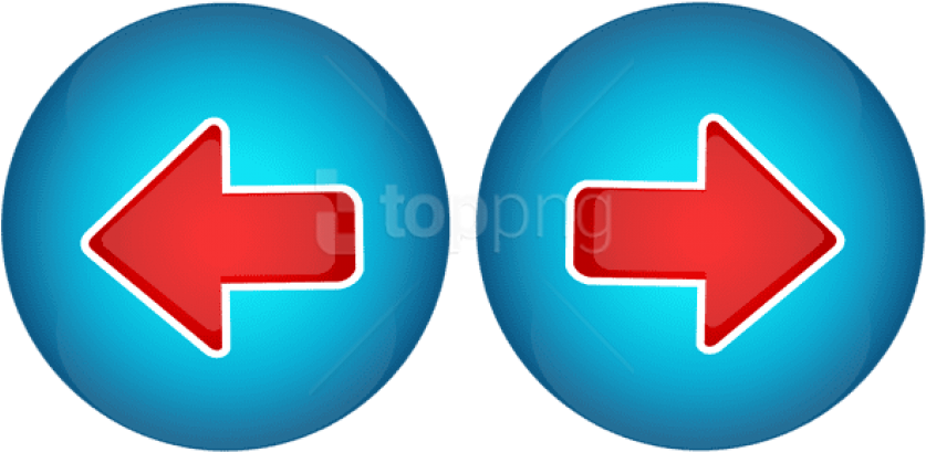 Free Png Download Right Left Arrows Clipart Png Photo - Left And Right Arrow Clipart (850x417), Png Download
