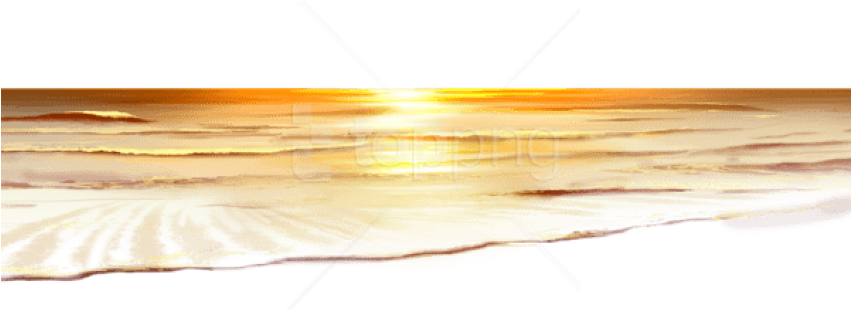 Free Png Download Sea Sunset Ground Png Images Background - Sunset Png (850x509), Png Download