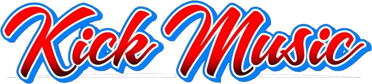 Kick Music Logo - Electric Blue (1294x337), Png Download