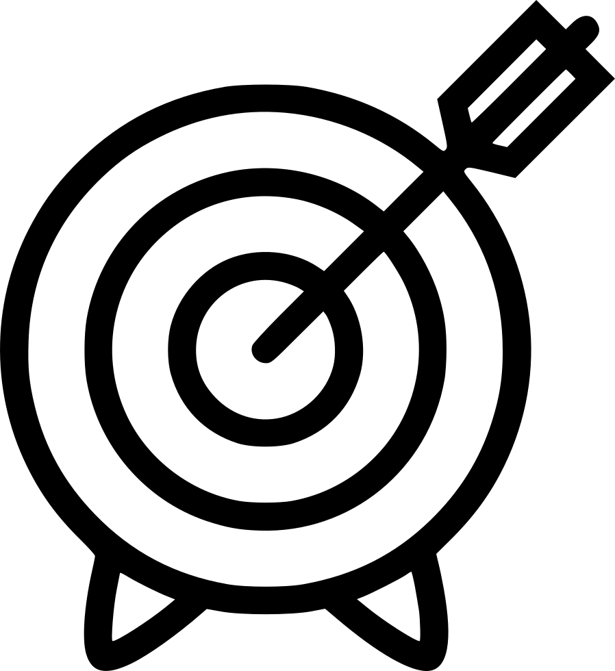 Target Png Icon - Goal Arrow Icon (898x980), Png Download