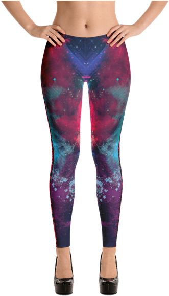Nebula Leggings - Fuck You Leggings (600x600), Png Download