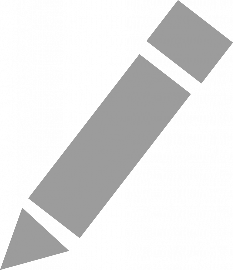 Pencil Icon Gray Png (885x1024), Png Download