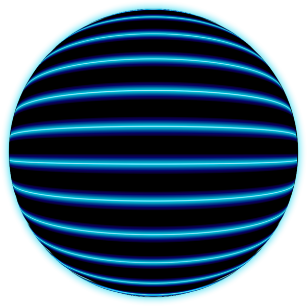 Blue Glow Ball - Glowing Ball Зтп (602x600), Png Download