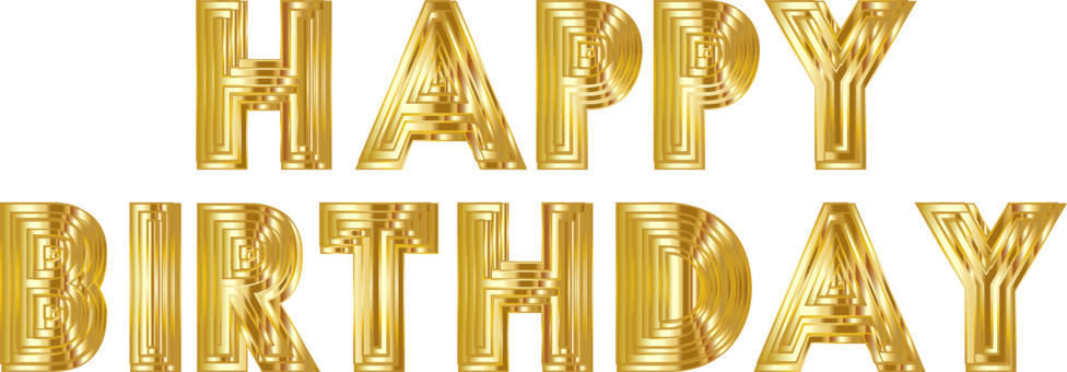 Download Similars - Happy Birthday Gold Png (976x340), Png Download