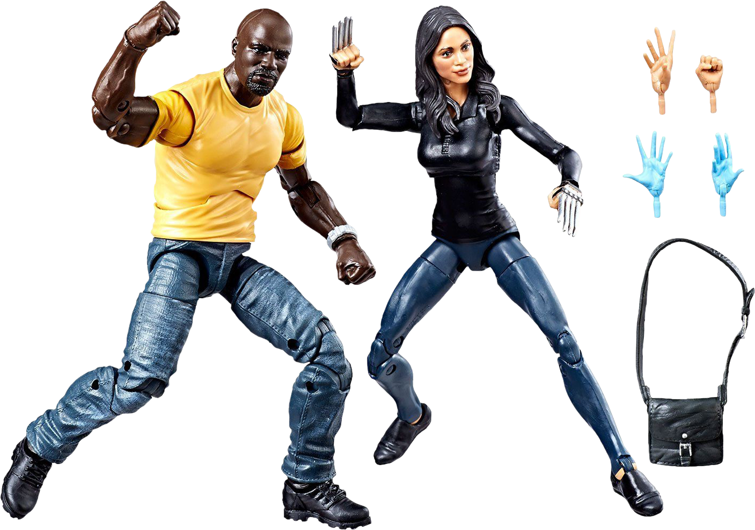 Luke Cage & Claire Temple Marvel Legends 6” Action - Marvel Legends Luke Cage Claire Temple (1500x1053), Png Download