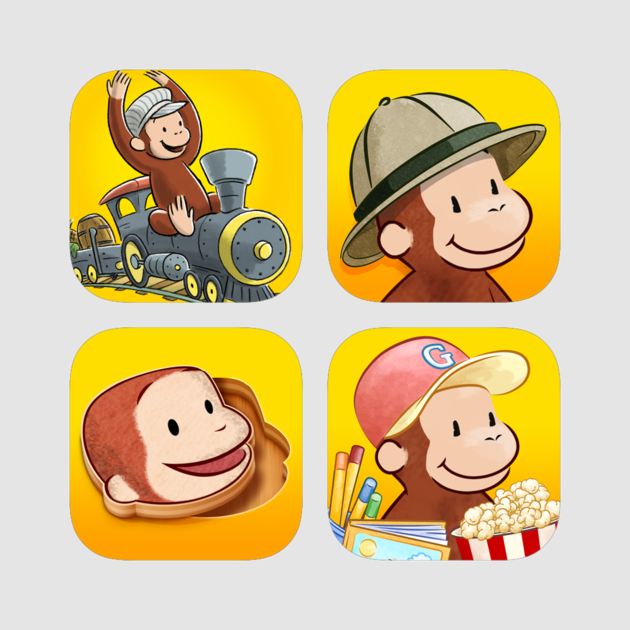 Curious George Adventure 4 - Cartoon (630x630), Png Download